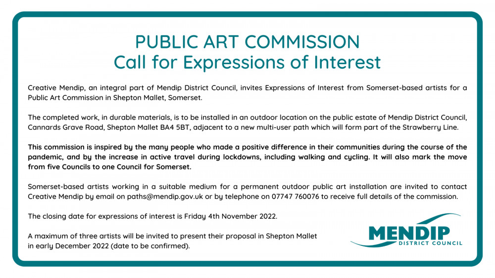 Public Art Commission - call for expressions of interest