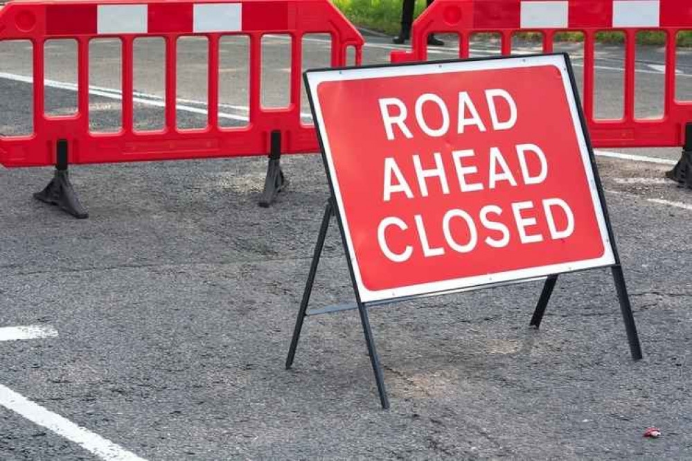 Godscroft Lane will be closed on Monday for a maximum of five days.