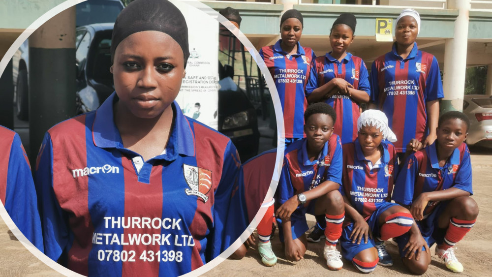 Children in the Ashanti region, Ghana, wearing the youth team's football kit. (Photos: KitAid)