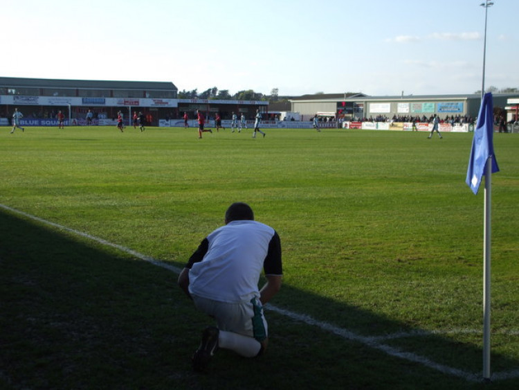 Alfy Whittingham scored his first Hampton and Richmond goal in their 1-0 win against Eastbourne. Photo: Nick MacNeil.