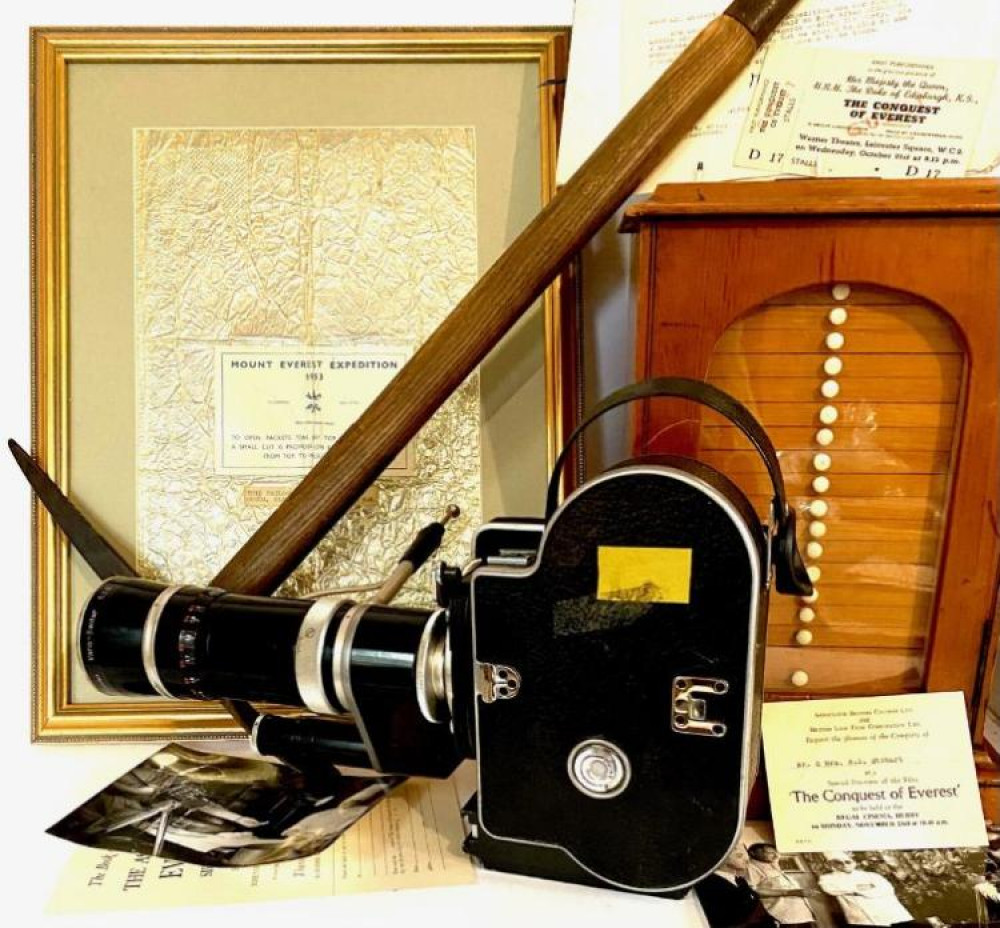 Camera equipment that belonged to Tom Stobart will feature at a Teddington auction this Saturday (Image: Hansons).