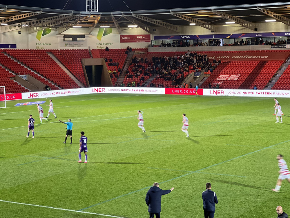 Stevenage winger Jordan Roberts was delighted with his team's win at Doncaster. CREDIT: @laythy29