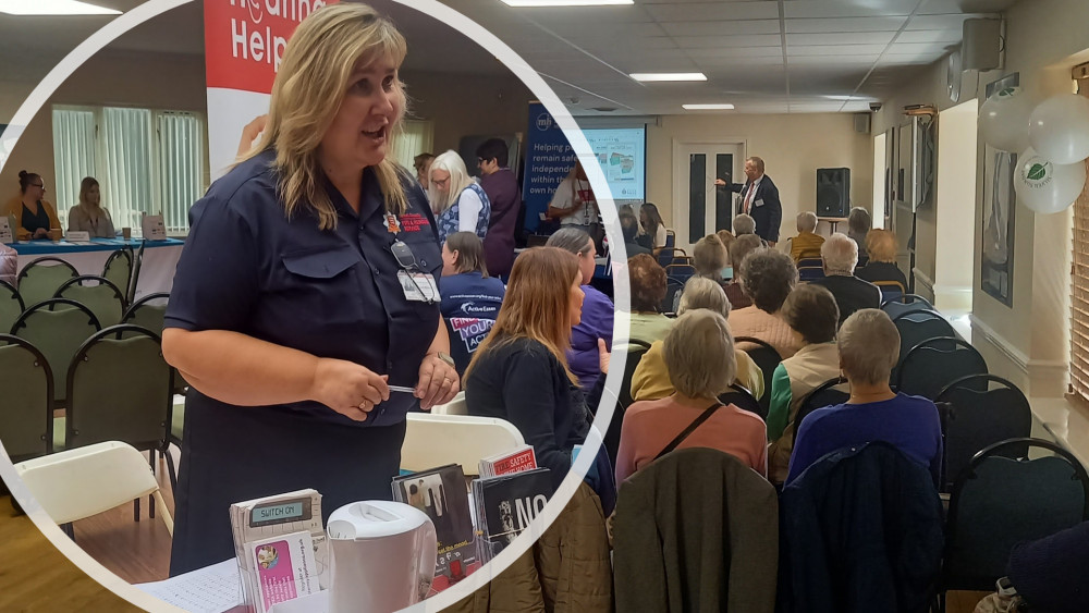 Lisa Mitson, from the Essex Fire and Rescue Service, provided information on how to keep safe in your own home. (Photos: Brian Harris)