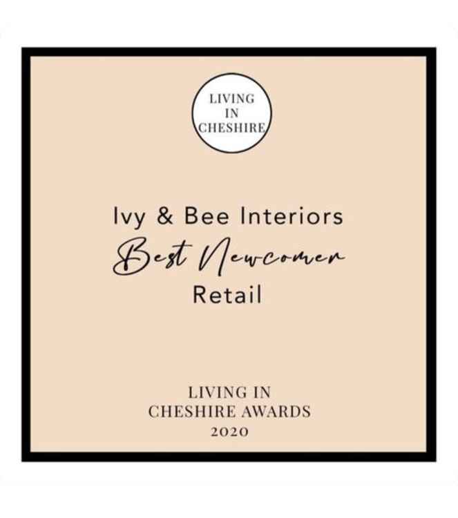 Ivy&Bee picked up Best Newcomer in the Living in Cheshire awards