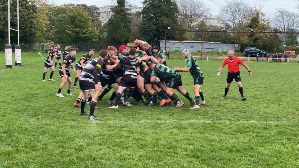 A maul (Exmouth Withycombe RFC)