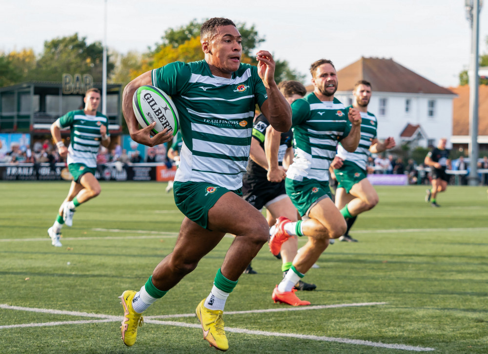 Ealing Trailfinders run up the score by scoring ten tries against Nottingham. Photo: Liam McAvoy, Prime Media.