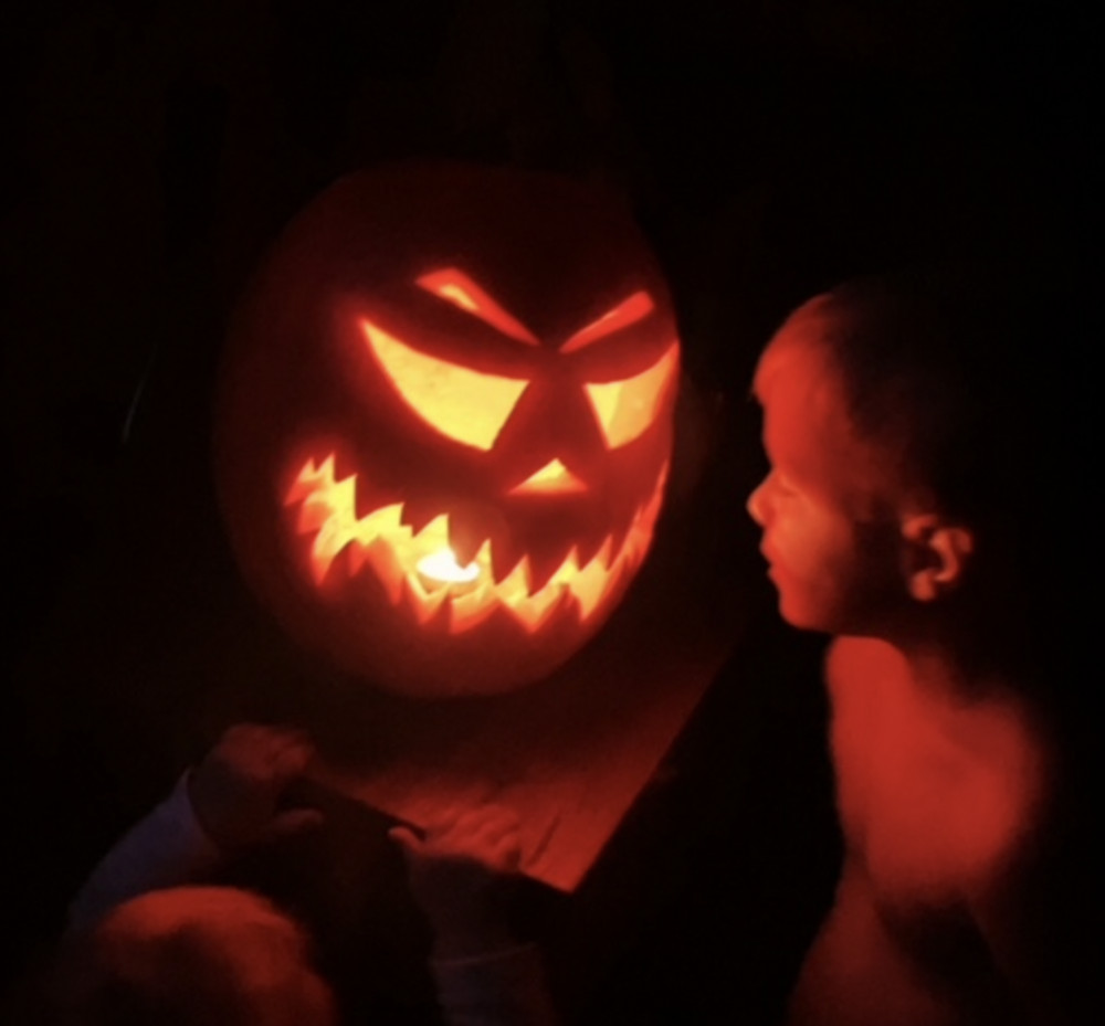Nub News reader Jade sent us this lovely photograph of her four-year-old son Archie, who had carved a pumpkin with dad Jack Graves