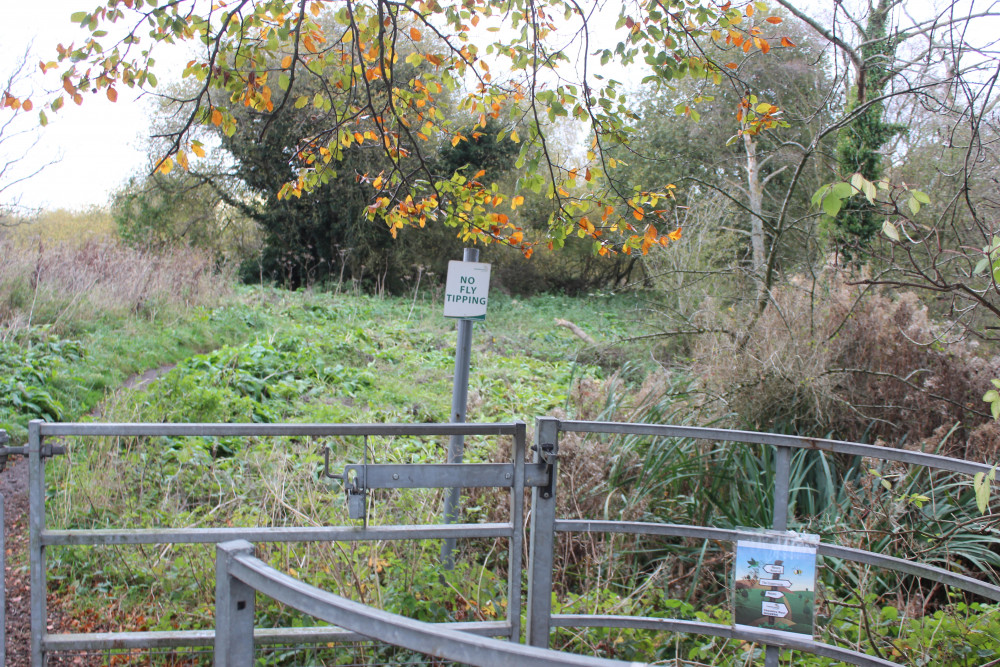 Macclesfield: The pedestrian entrance to the threatened site on Moss Lane. (Image - Alexander Greensmith / Macclesfield Nub News)