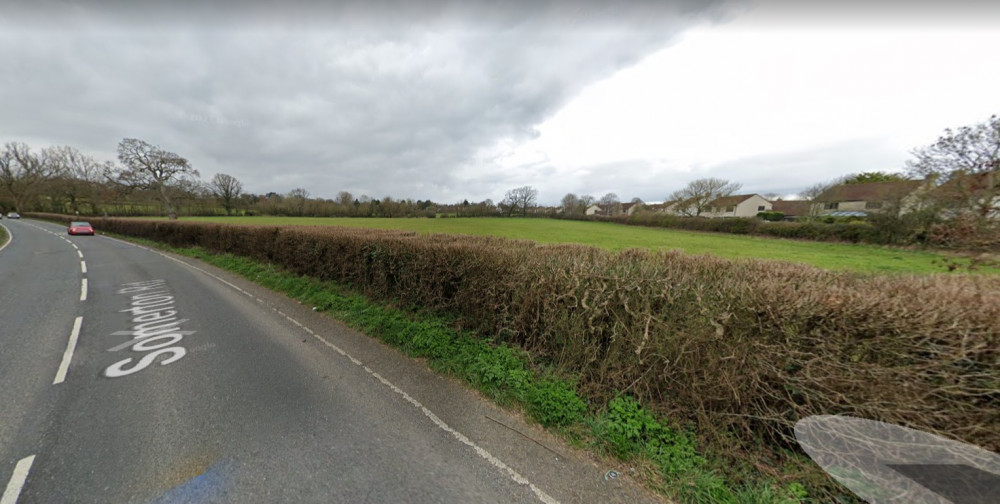 Proposed Site Of 280 Homes On The B3151 Somerton Road In Street. CREDIT: Google Maps.