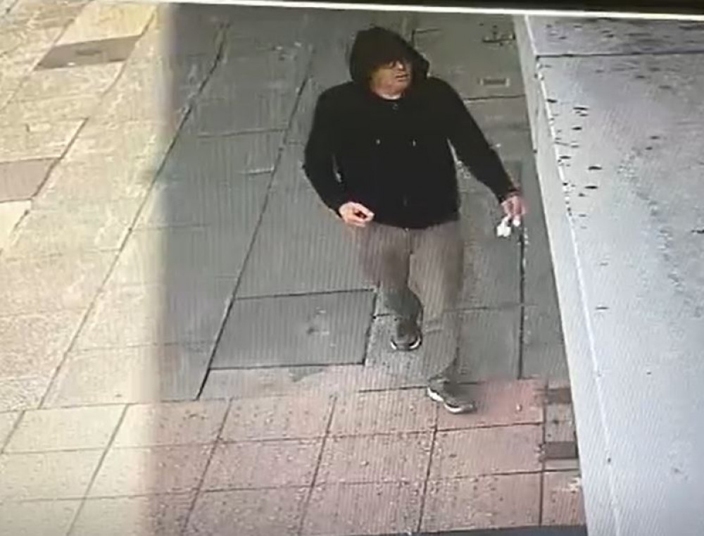 Police in Crewe have now released a CCTV image of a man they would like to speak to in relation to the criminal damage on Edleston Road (Cheshire Constabulary).