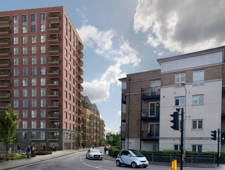 CGI of the tower block on Hawks Road (Image: London Square).