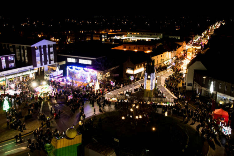 High Street and Warwick Road will have separate light switch-on events this year (image via Warwick District Council)