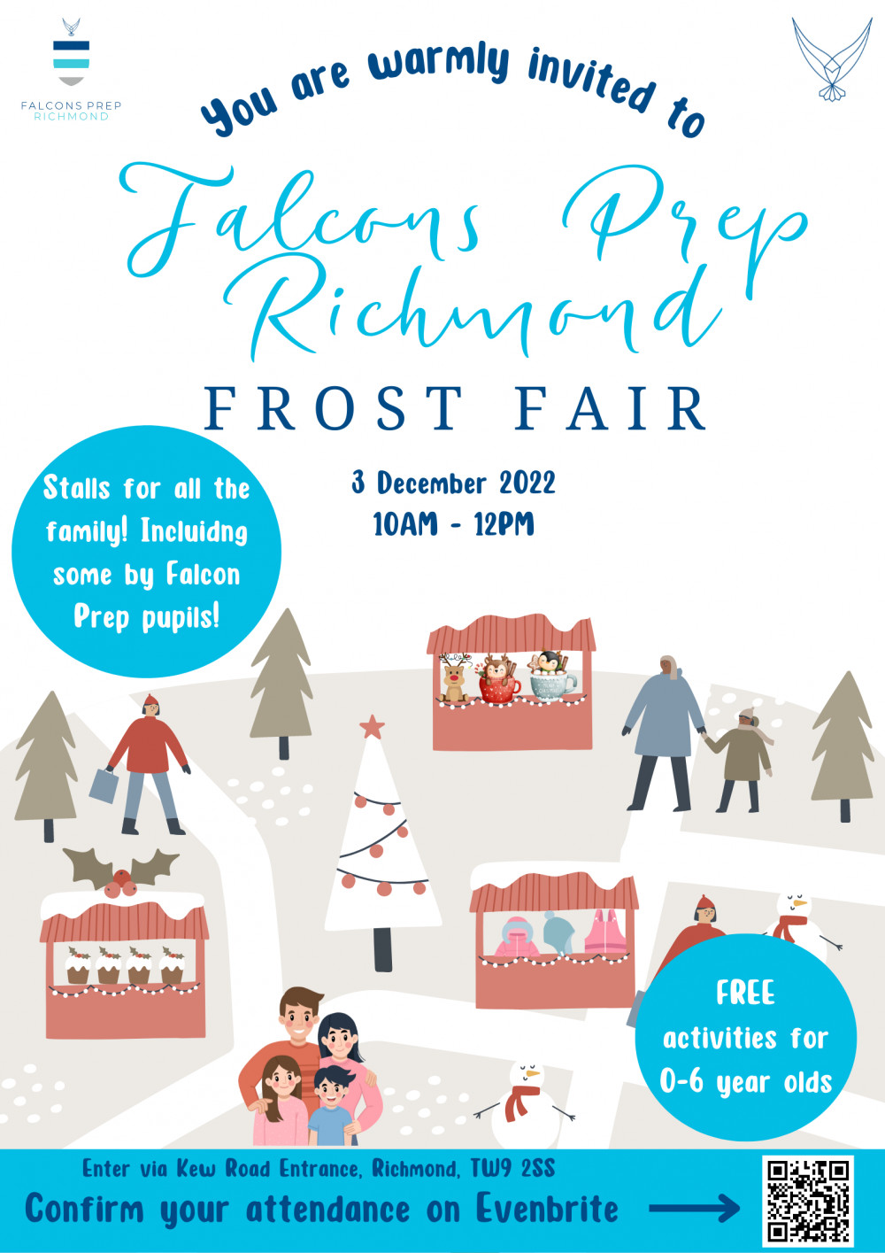 We are delighted to announce that we will be hosting a Frost Fair at the school on Saturday 3rd December (10am – 12pm). 