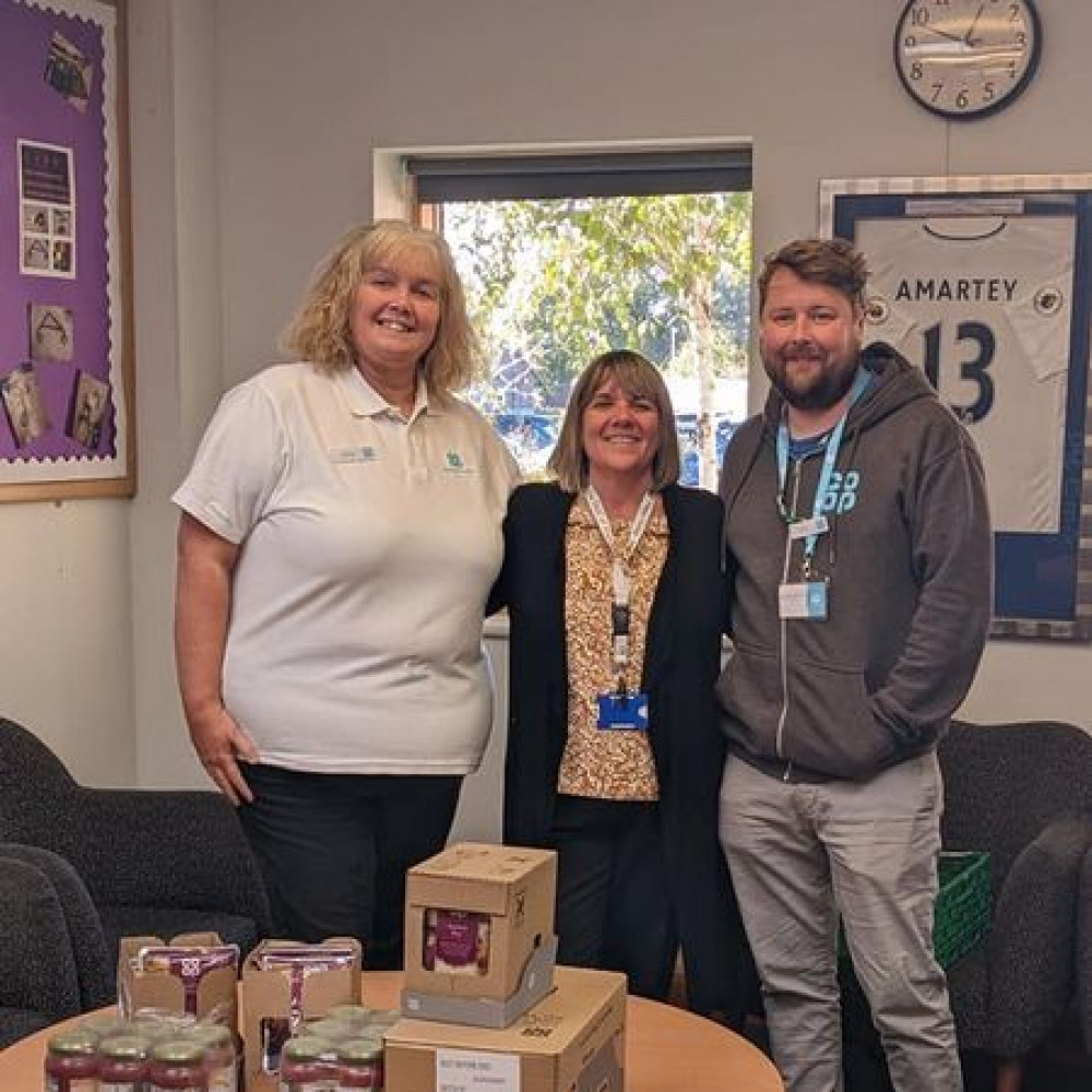 Claire Mason, left, with Jackie King from Treetops and Member Pioneer co-ordinator Jack Williams.