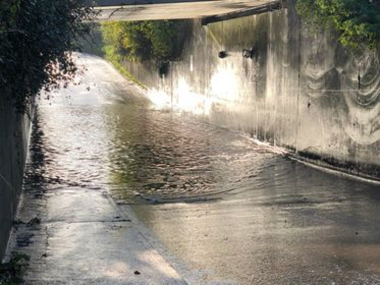 Yesterday's flooding.