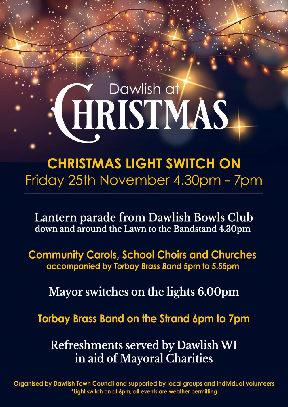 Dawlish Christmas light switch-on