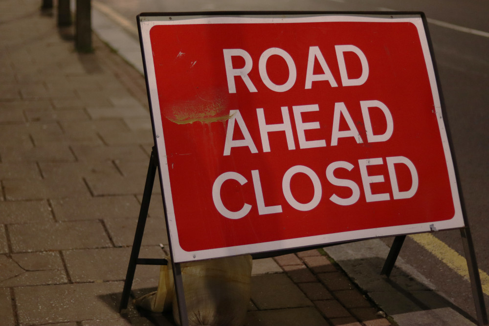 A39 road between Falmouth and Truro closed this week.