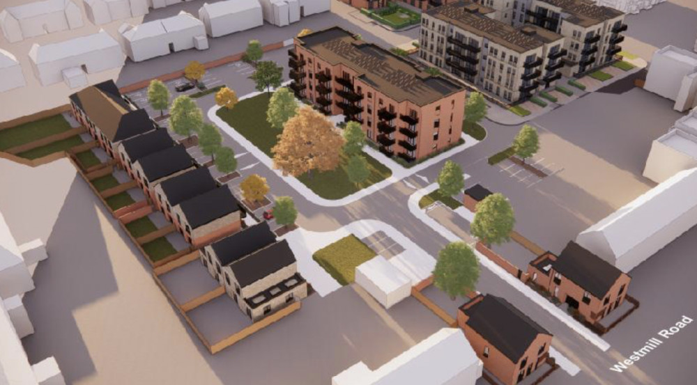 Have your say now on a long-term Hitchin housing project in Westmill. PICTURE: Proposed Phase 3 of John Barker development. CREDIT: Settle)