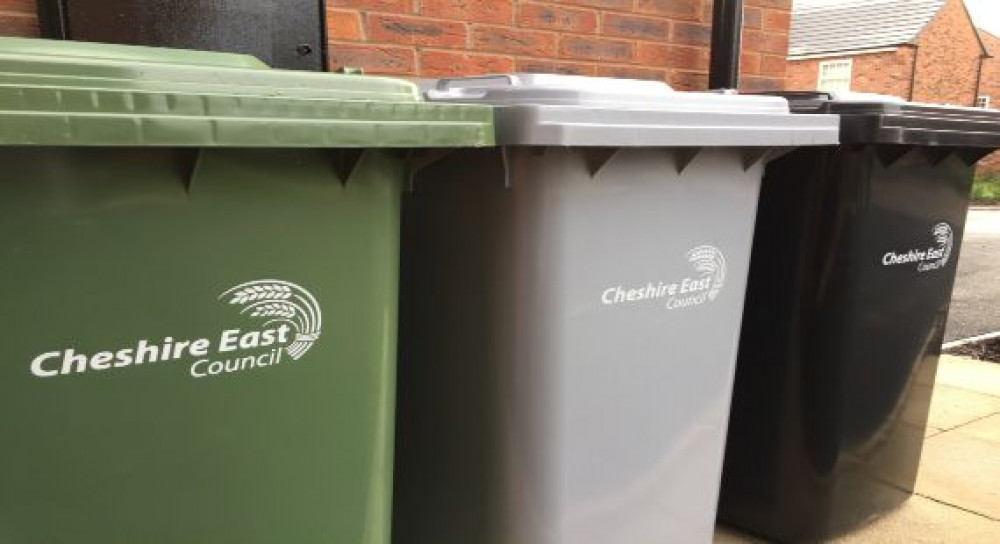 Cheshire East has announced its bin collections during the Christmas