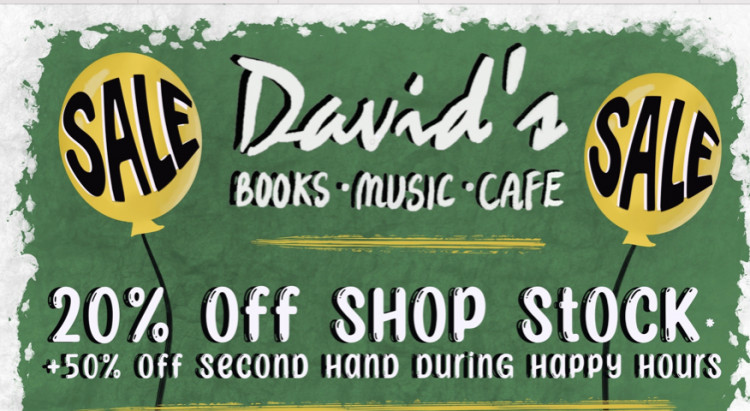 Letchworth: David's music, books and cafe sale - find out more