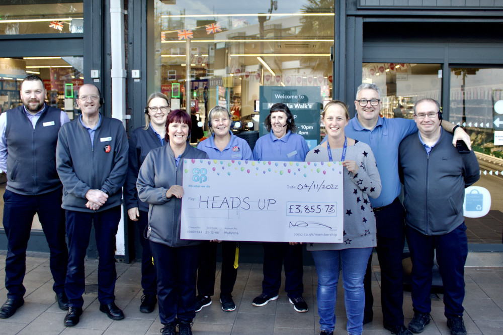 Mental health non-profit HeadsUP received £3,855.73 (Nub News/ Will Goddard)