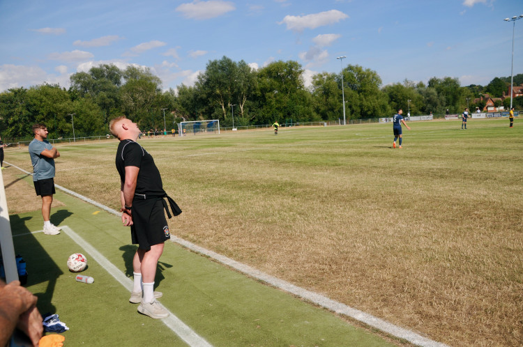 Hadleigh's Steve Holder saw his side net eight goals last night