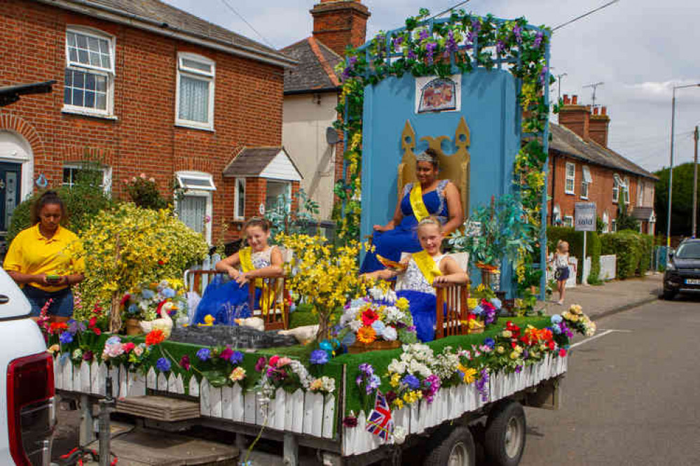 The town's 2018 carnival court in the Maldon Carnival procession