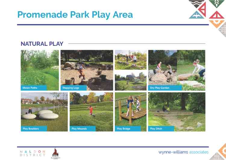 Natural play areas in new design for Sensory Garden