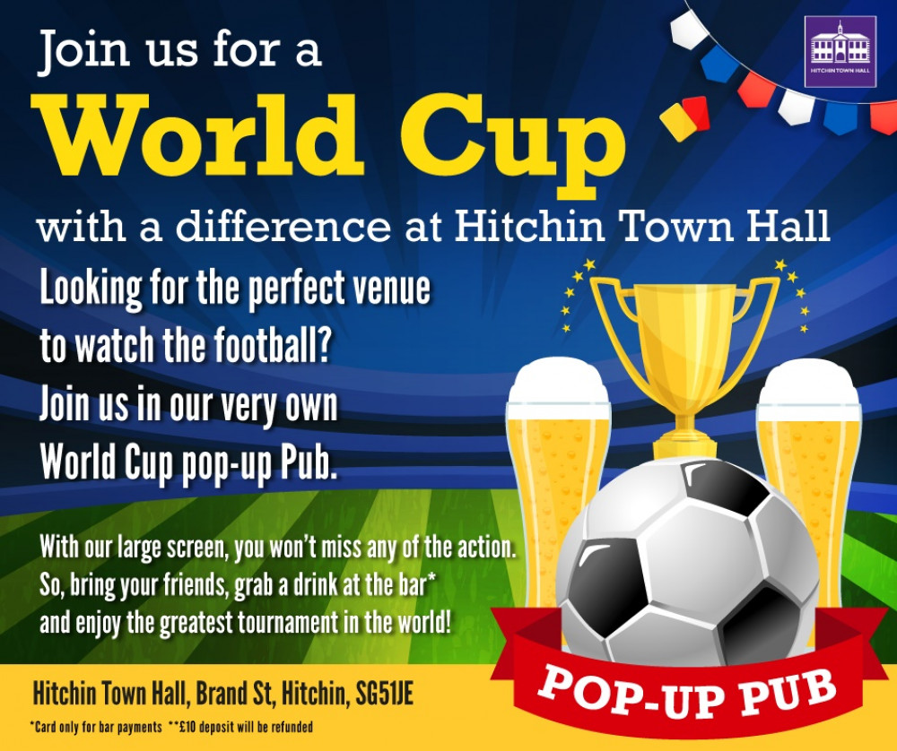 Football World Cup 2022 Pop-Up Pub at Hitchin Town Hall