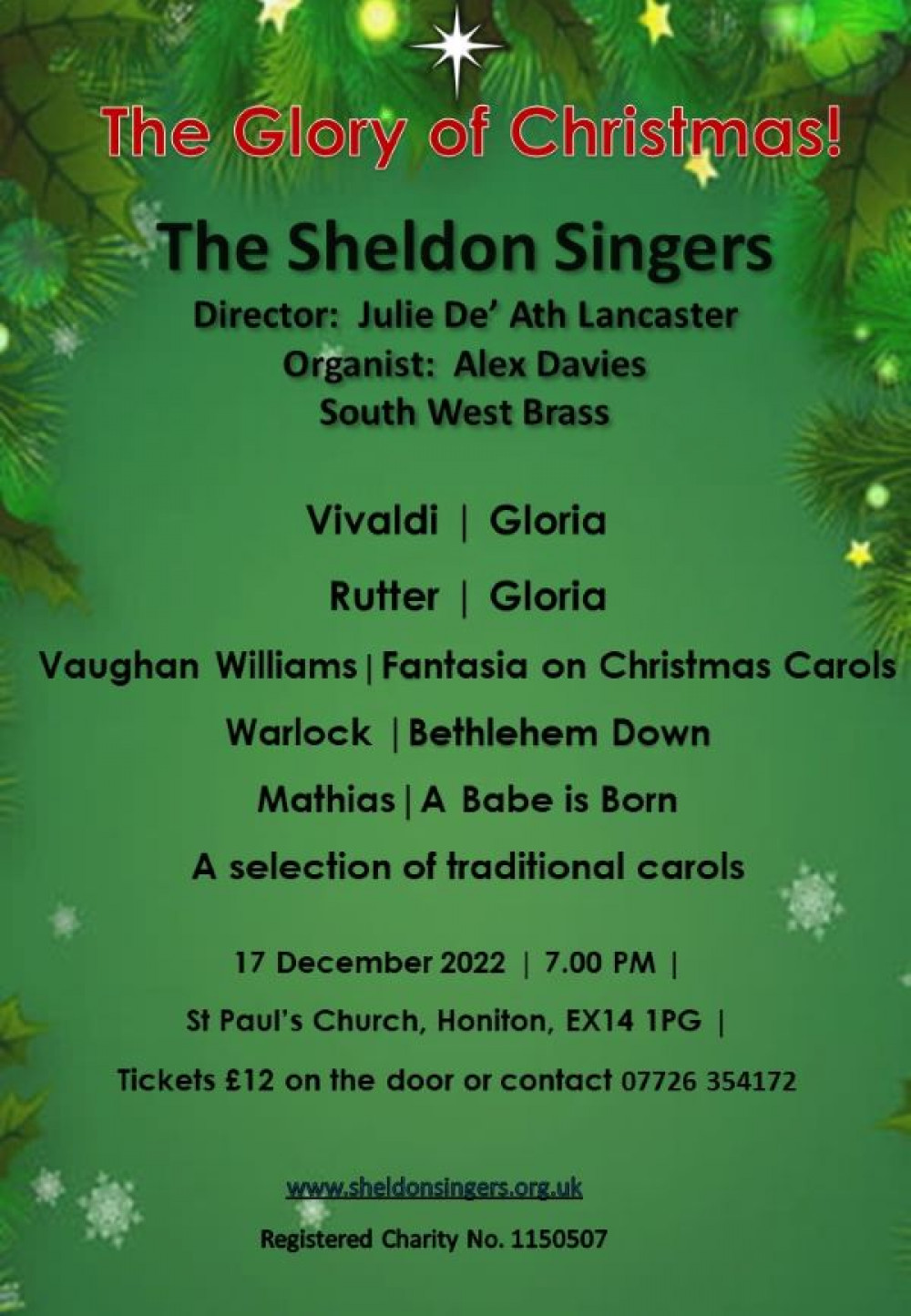 Sheldon Singers Christmas Concert