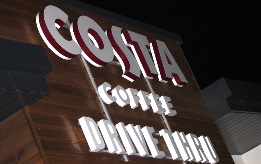 Macclesfield: There's just a few days to go until the new drive thru costa opens. 