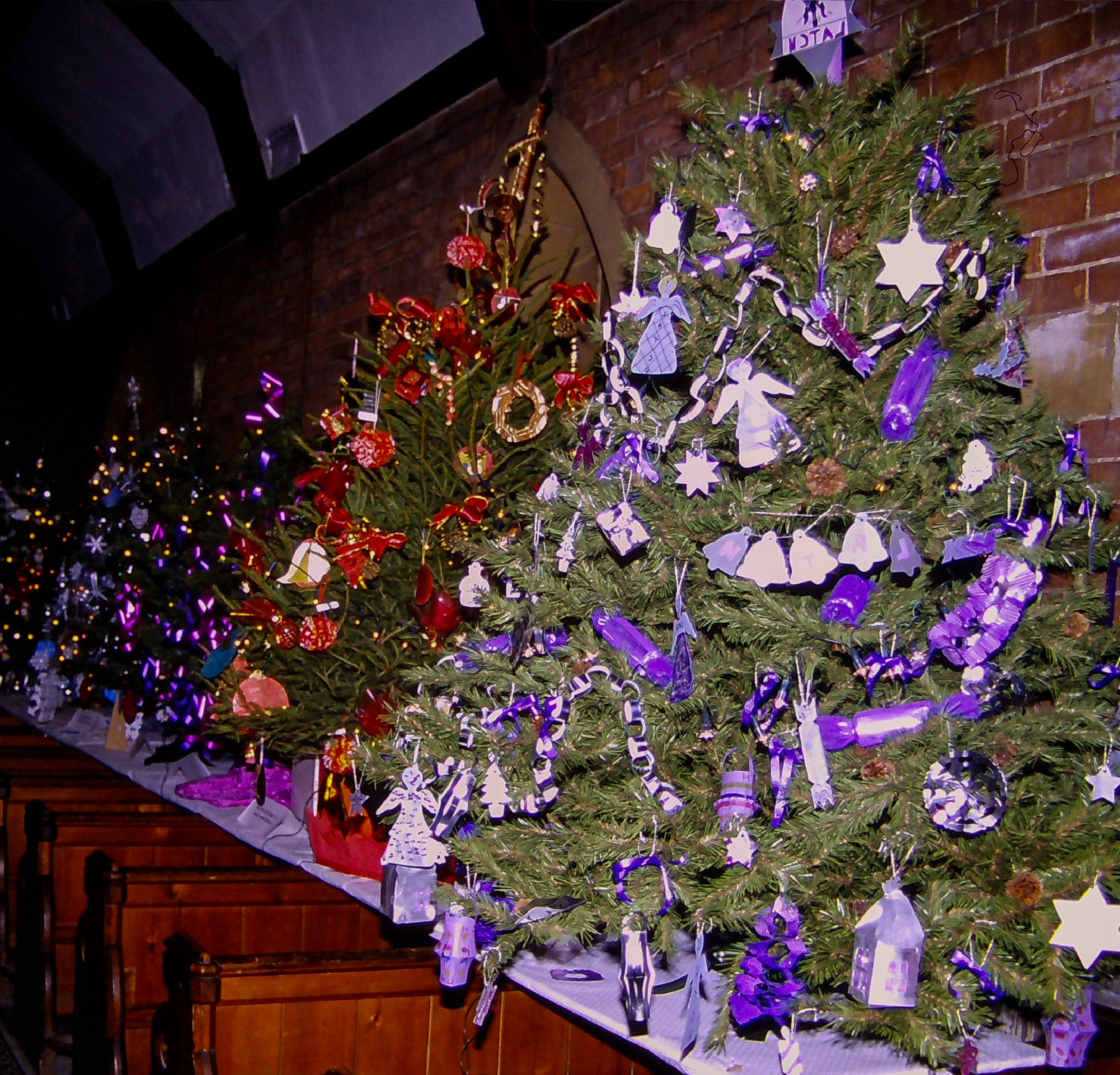 Christmas Trees from previous festivals