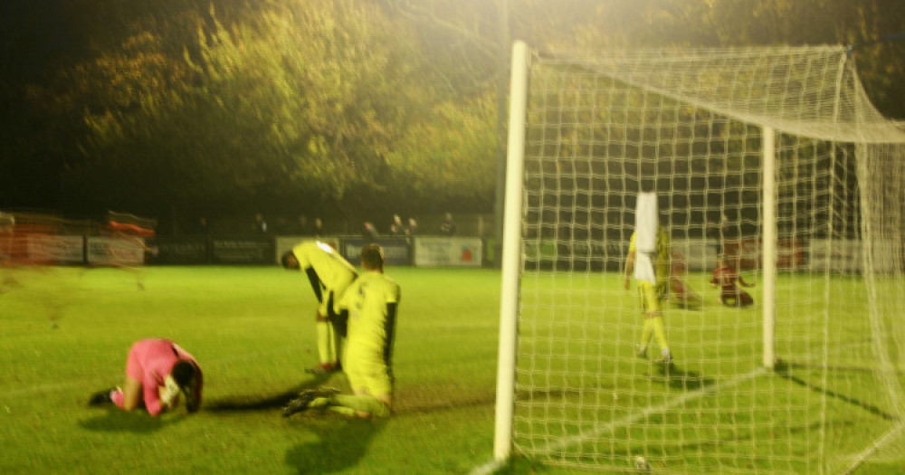 Despair for Tilbury after Charlie Warren's last minute winner. Despair for Tilbury after Charlie Warren's last minute winner.