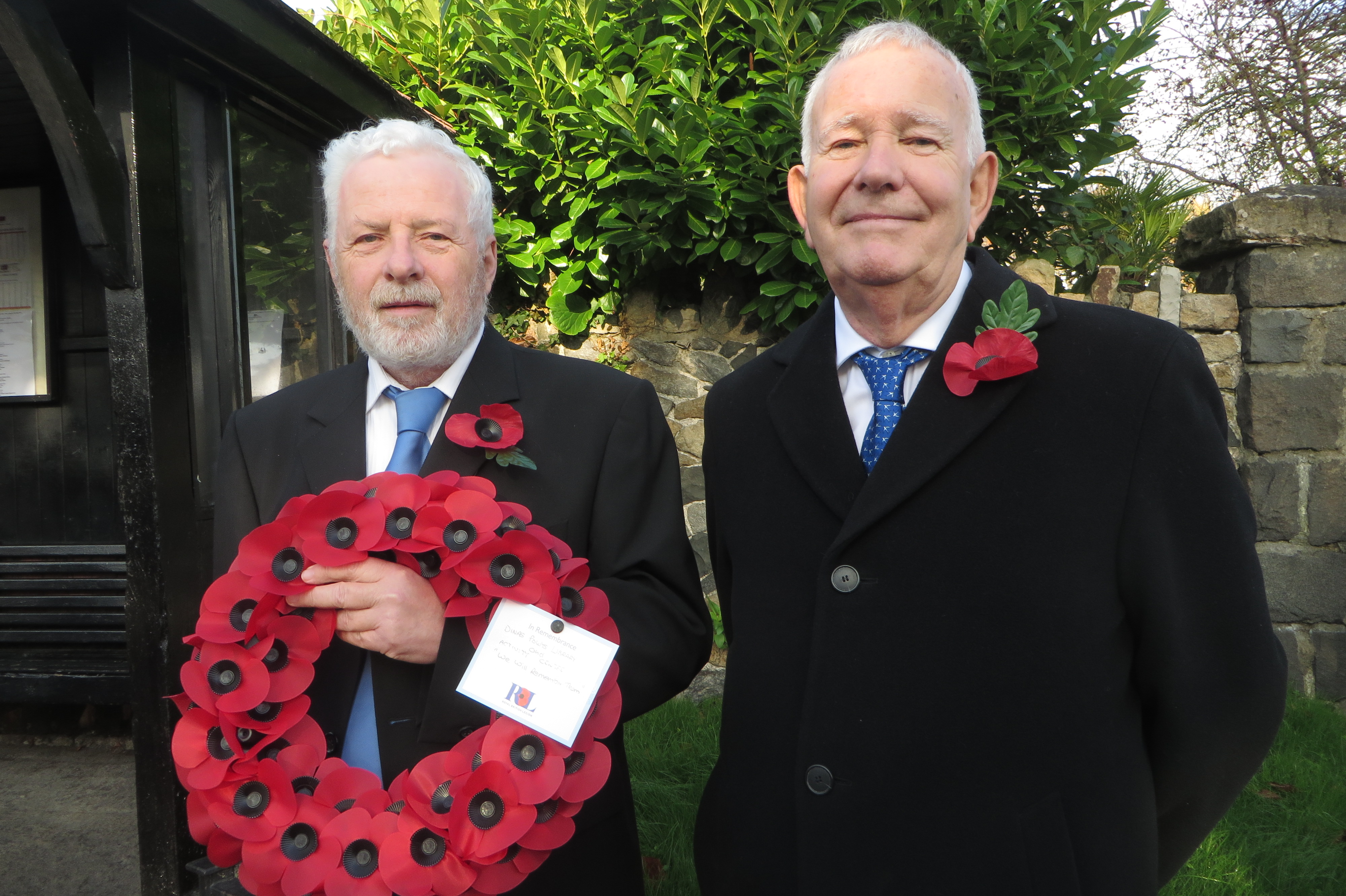 Chris Franks and Keith Hatton of the library