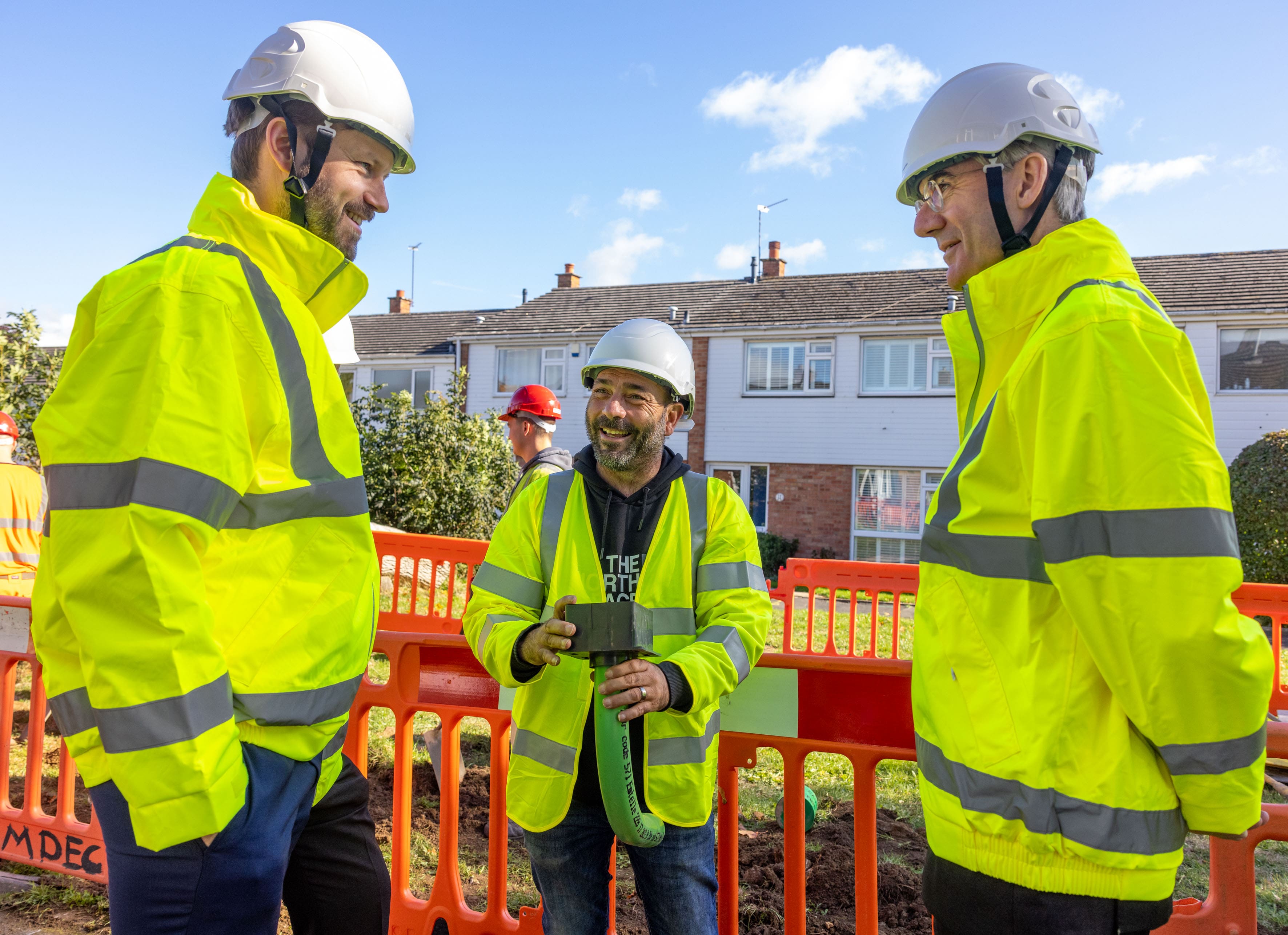 Jacob Rees Mogg visiting Truespeed building their full fibre network