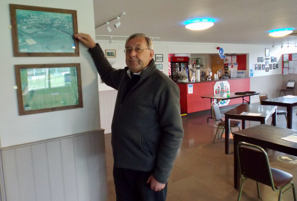 Councillor Rolf Beggerow at Hadleigh United where he is treasurer