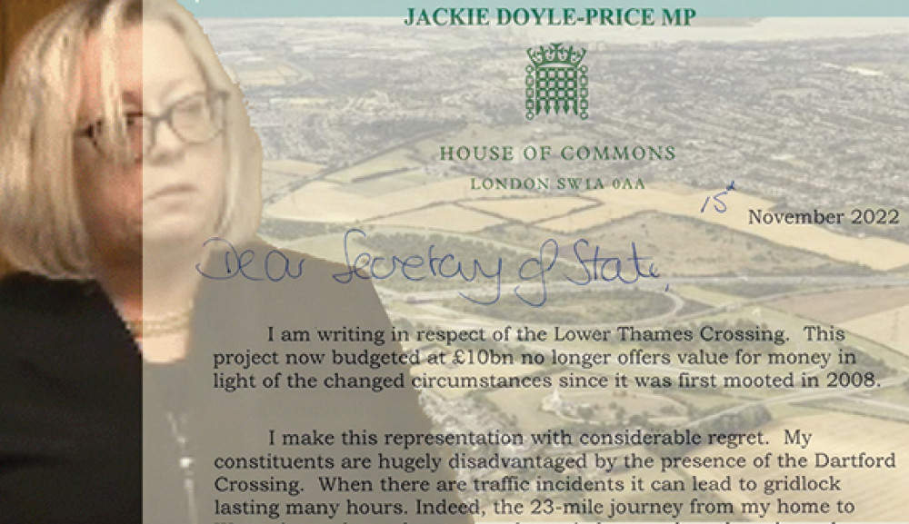 Jackie Doyle-Price is calling for the Lower Thames Crossing plan to be ripped up.