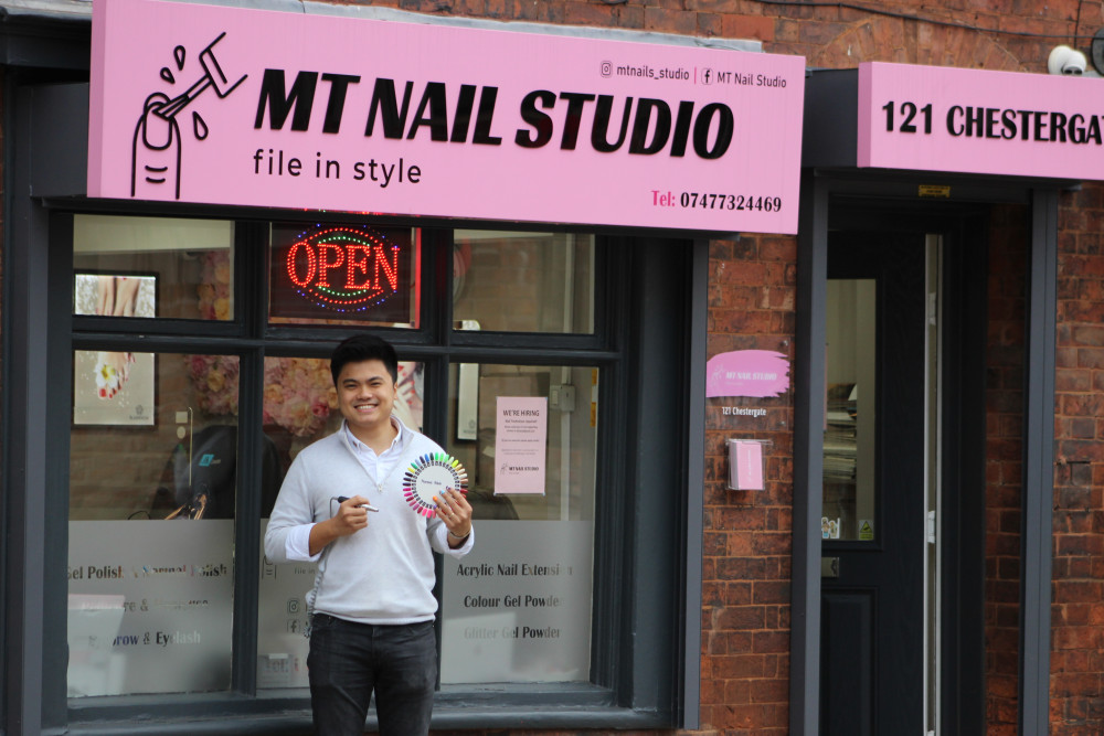 Located on Chestergate's west side, MT Nail Studio is ran by Tan Morris-Tran. (Image - Alexander Greensmith / Macclesfield Nub News) 