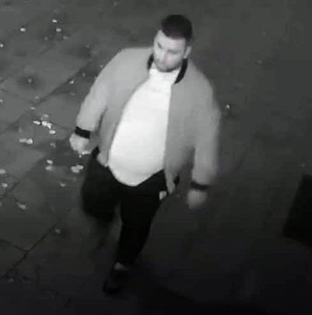 Police have issued an image of a man that they would like to speak to in connection with the investigation (Crewe Police).