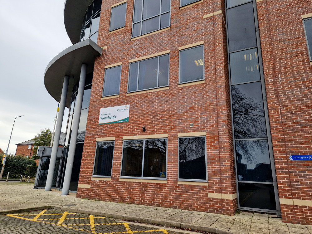 Macclesfield: Cheshire East Council's Westfields HQ in Sandbach. (Image - Ryan Parker / Crewe Nub News)