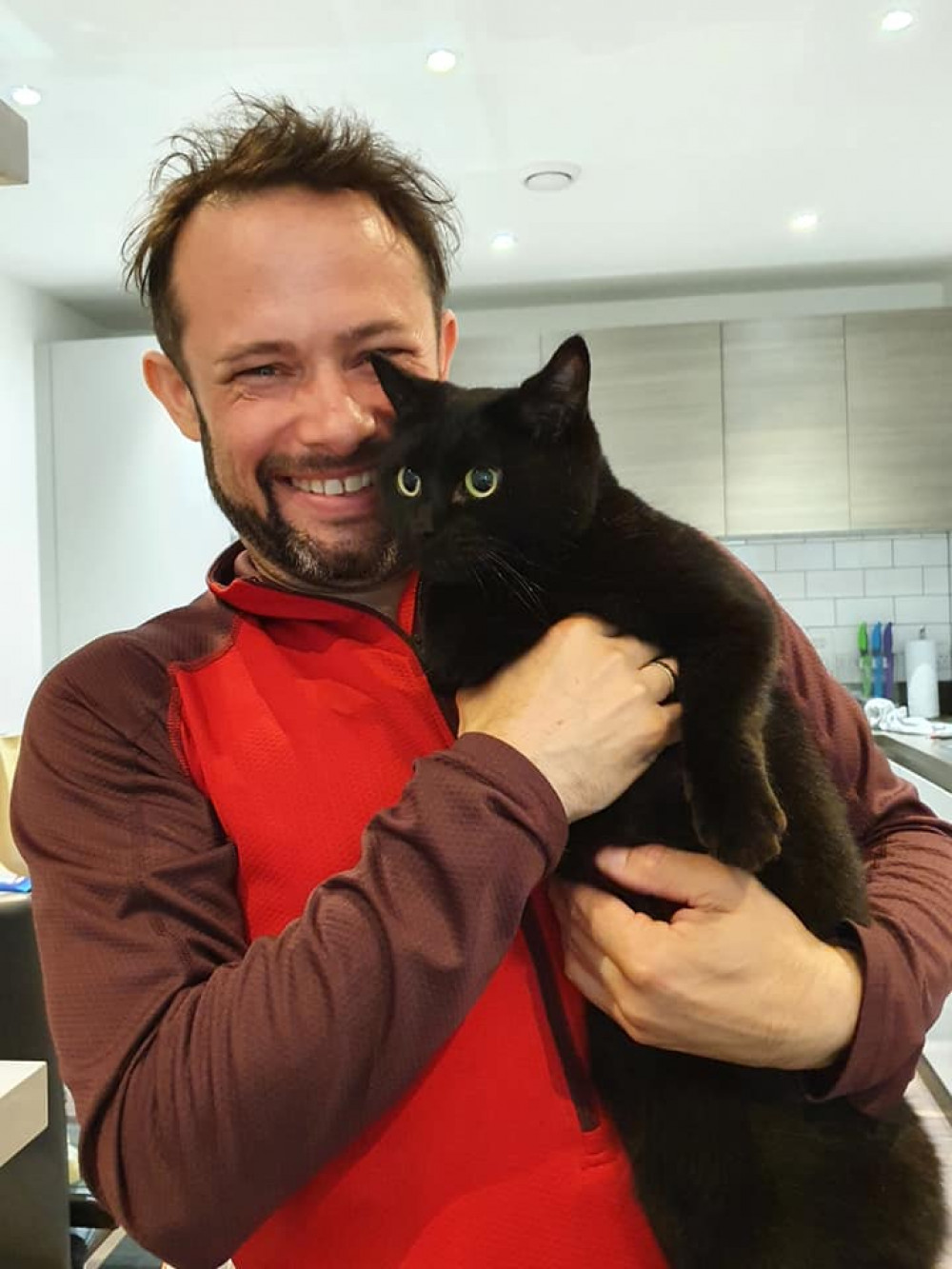 Councillor Gary Malcolm and his pet cat