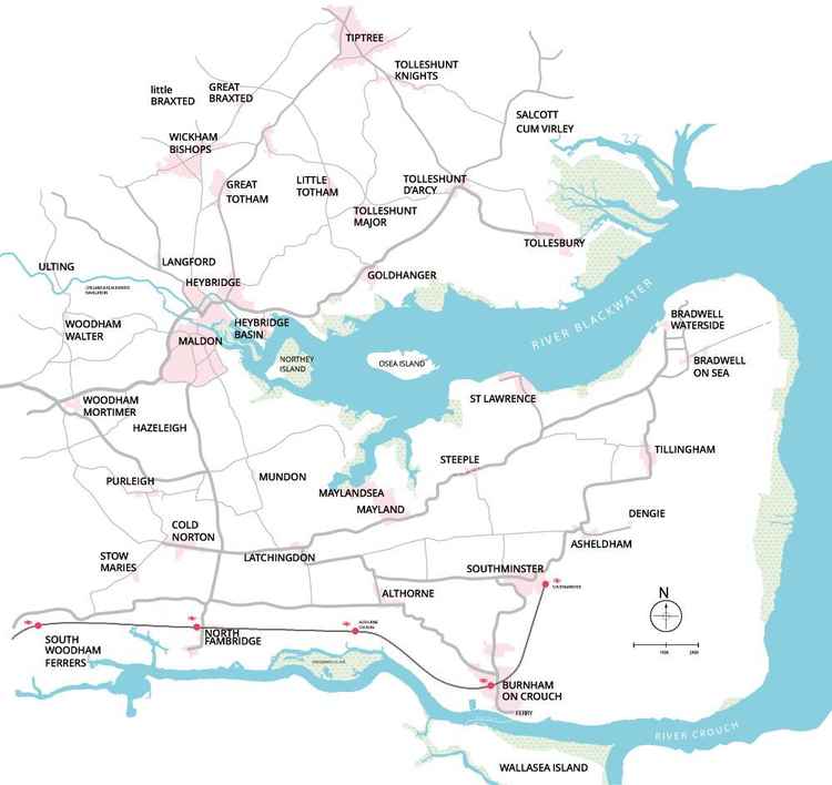 Caroline Community Radio 94.7 FM broadcast coverage map