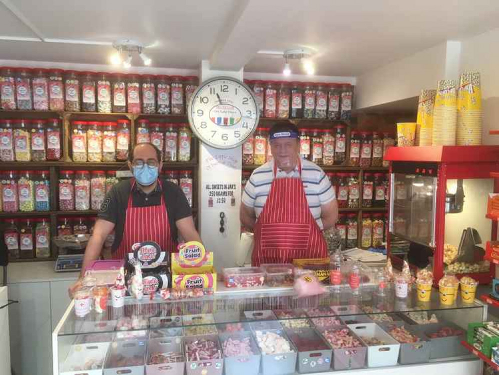 A family concern: Sean and Steve Gillbe at the sweet shop