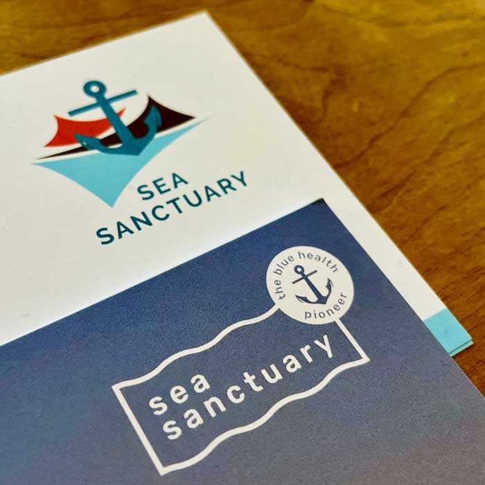 Before and after – Falmouth based branding agency, Kingdom and Sparrow, give Sea Sanctuary a new look