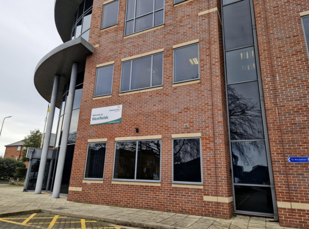 Macclesfield: Cheshire East Council's Westfields HQ in Sandbach. (Image - Ryan Parker / Nub News)