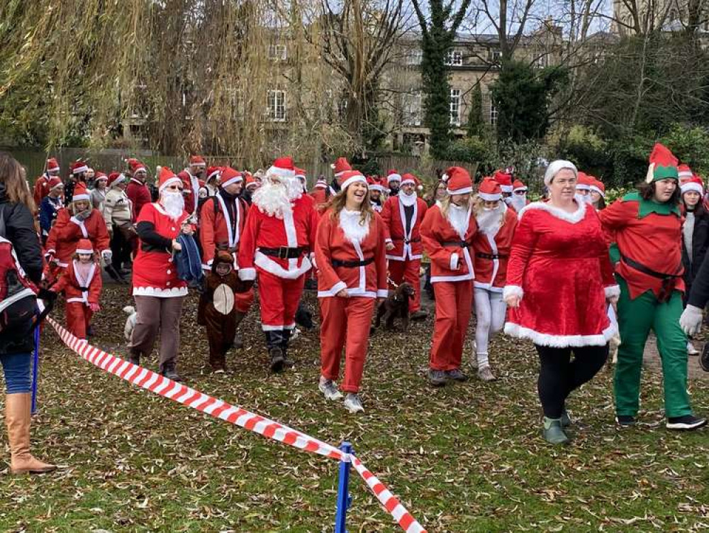 Last year's Santa Fun Run & Walk at the Bath Grounds in Ashby. Photo: Ashby Nub News