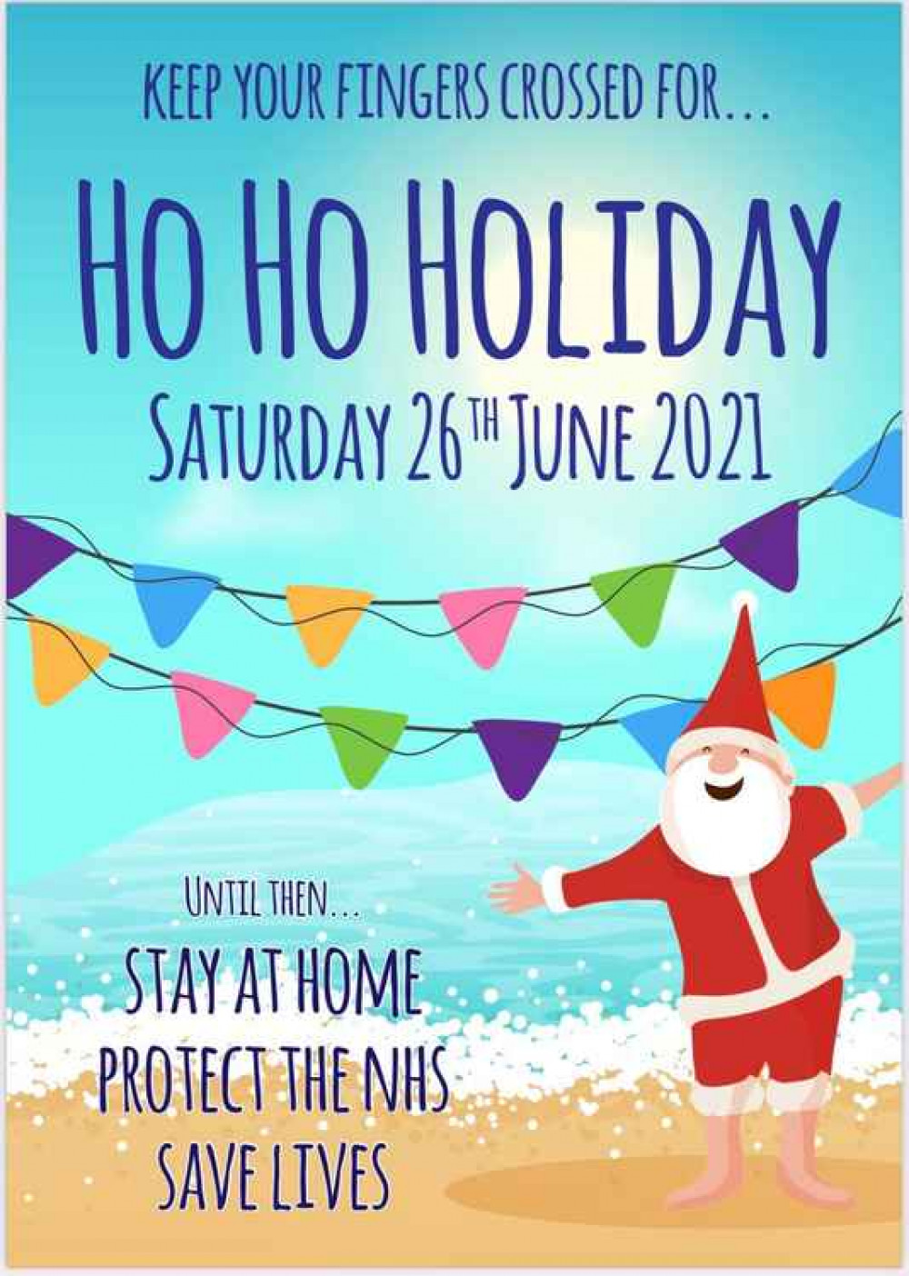 Ho Ho Holiday poster designed by Carswell Creative