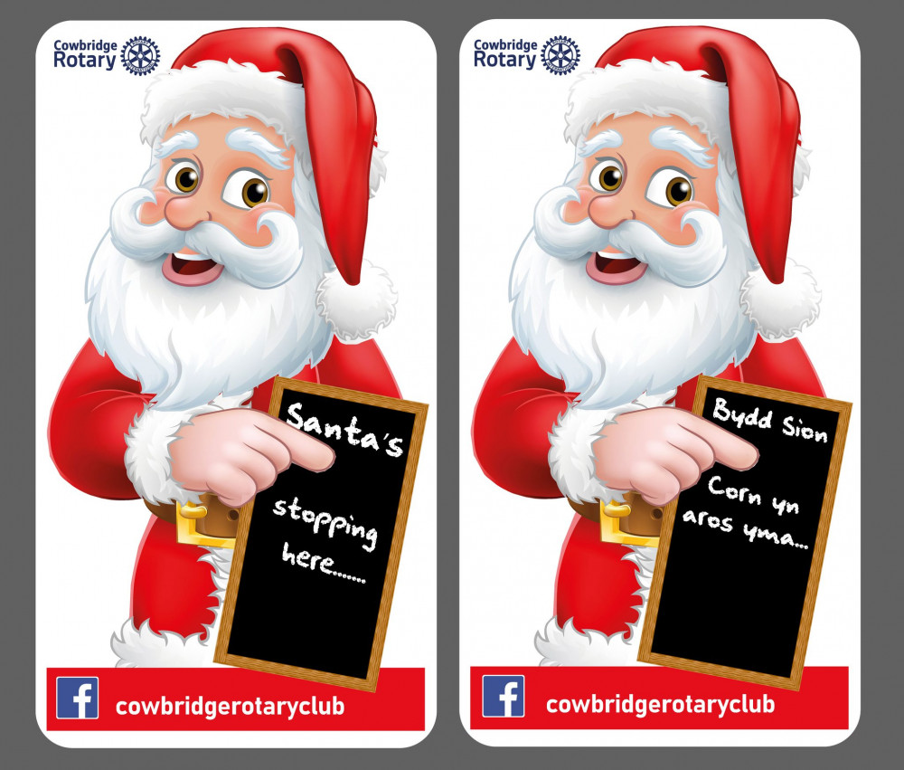 Cowbridge Rotary Club Announces Santa Stops on Christmas Rounds