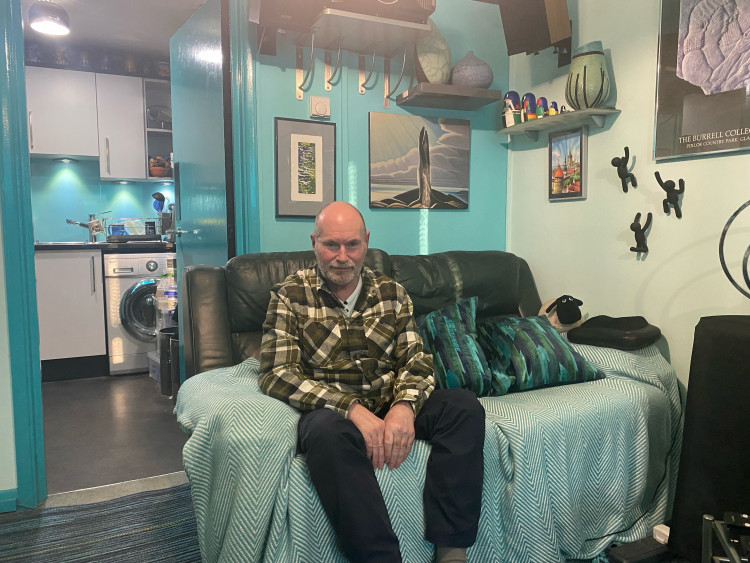 James Green, 65, in his Kingston home. Credit: Charlotte Lillywhite/LDRS