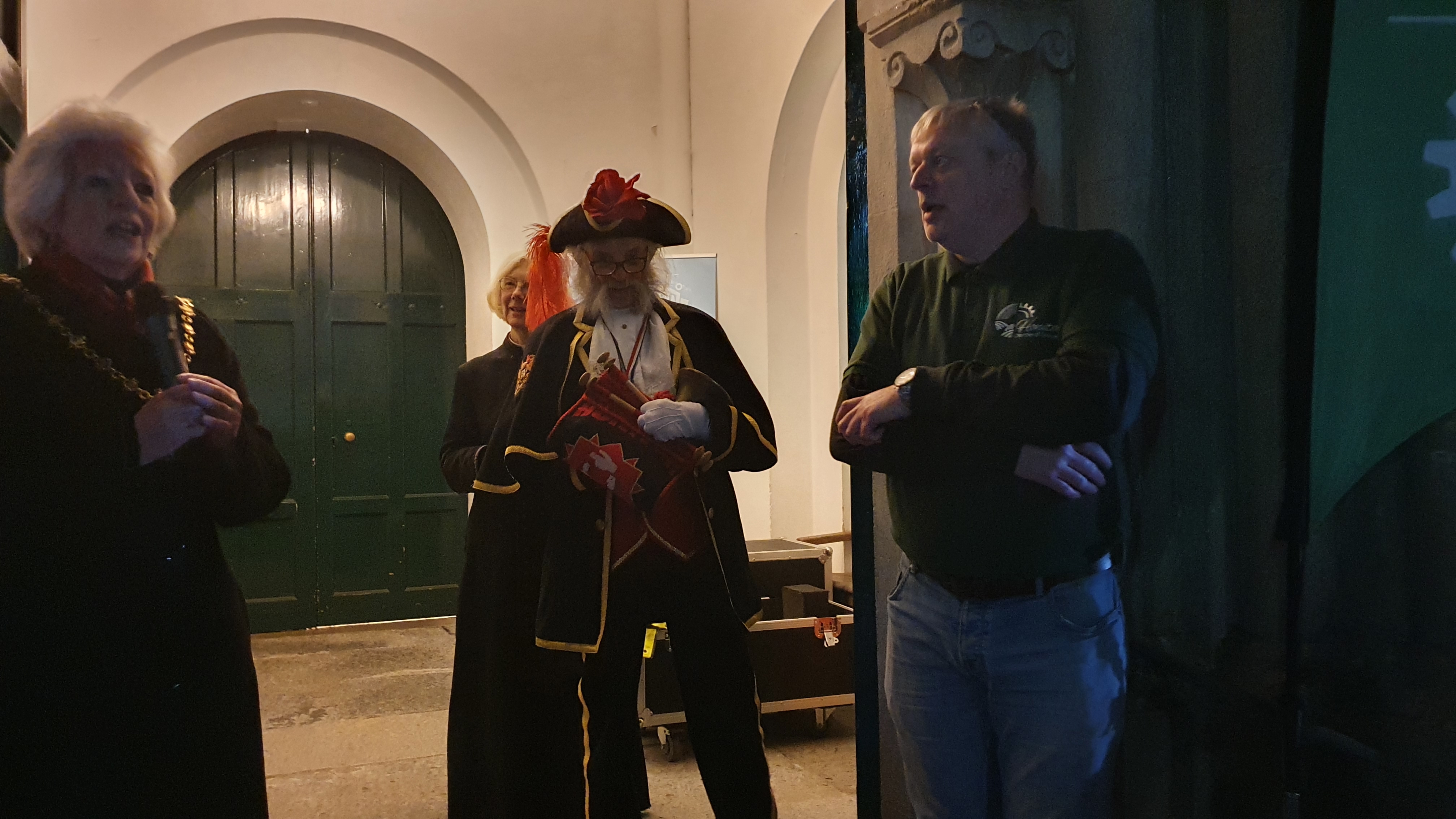 Cllr Serena Sexton and Town Crier Dave Retter 